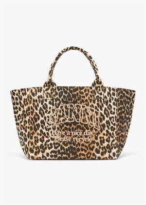 Medium trapeze shopper printed Almond Milk B2110060 Ganni 